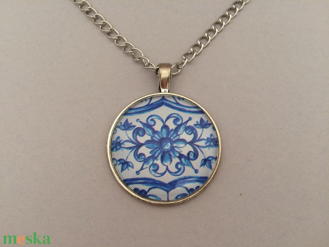Azori azulejo No.6 nyaklánc - ékszer - nyaklánc - medálos nyaklánc - Meska.hu Azori azulejo No.6 nyaklánc - ékszer - nyaklánc - medálos nyaklánc - Meska.hu