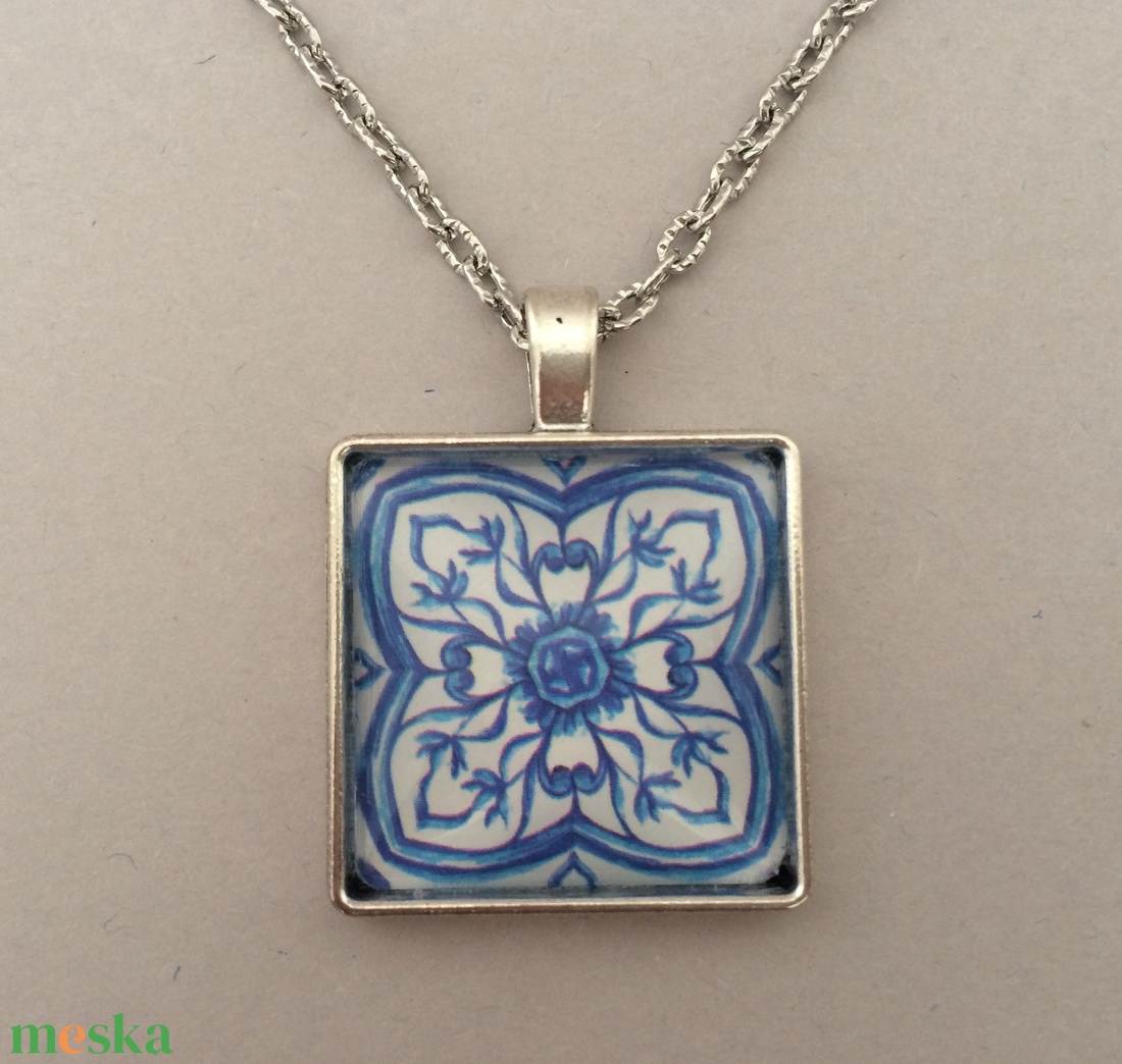 Azori azulejo No.8 nyaklánc - ékszer - nyaklánc - medálos nyaklánc - Meska.hu Azori azulejo No.8 nyaklánc - ékszer - nyaklánc - medálos nyaklánc - Meska.hu