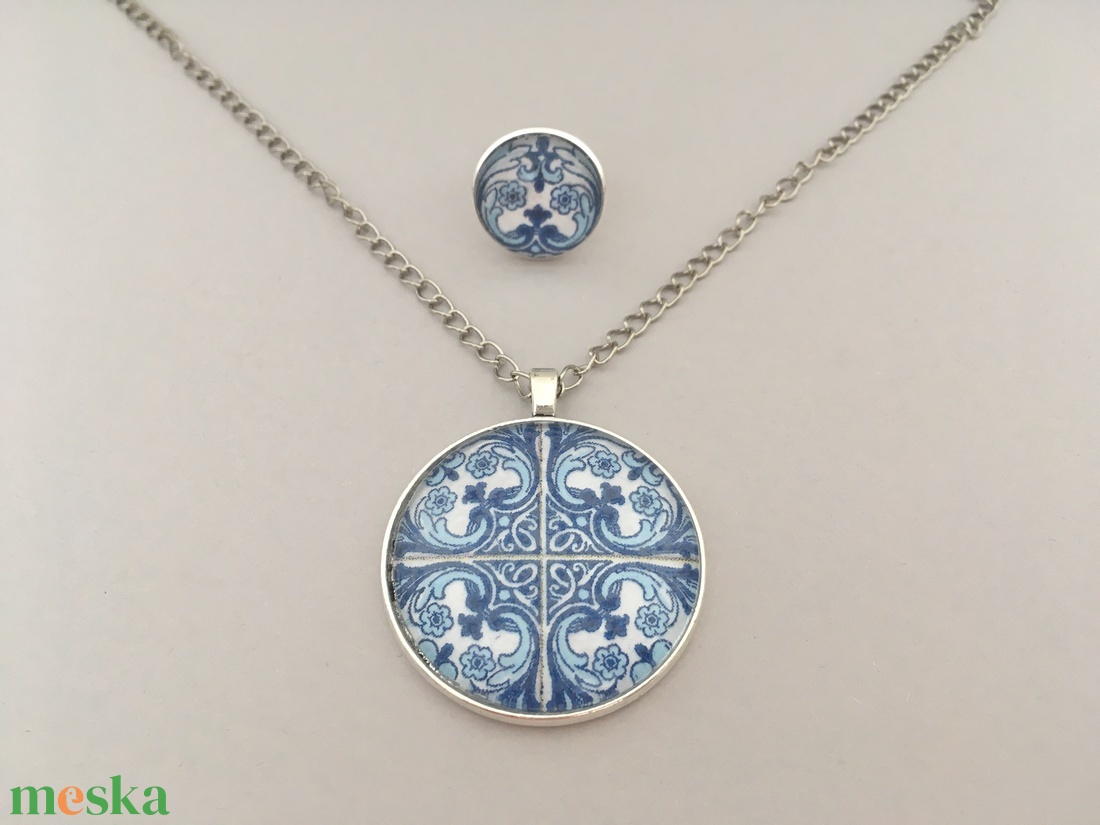 Azulejo No.1 üveglencsés gyűrű - ékszer - gyűrű - üveglencsés gyűrű - Meska.hu Azulejo No.1 üveglencsés gyűrű - ékszer - gyűrű - üveglencsés gyűrű - Meska.hu