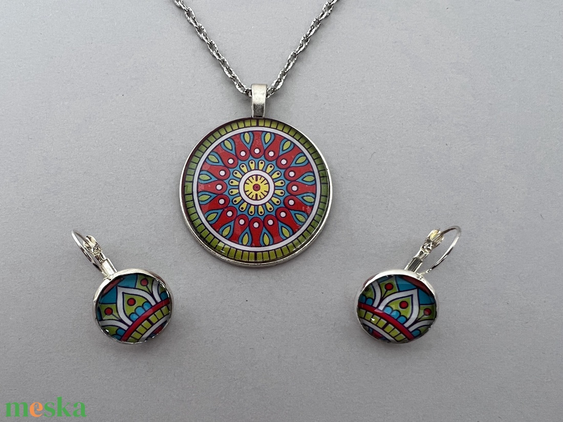 Inka mandala No.10 francia kapcsos fülbevaló - ékszer - fülbevaló - lógó fülbevaló - Meska.hu Inka mandala No.10 francia kapcsos fülbevaló - ékszer - fülbevaló - lógó fülbevaló - Meska.hu