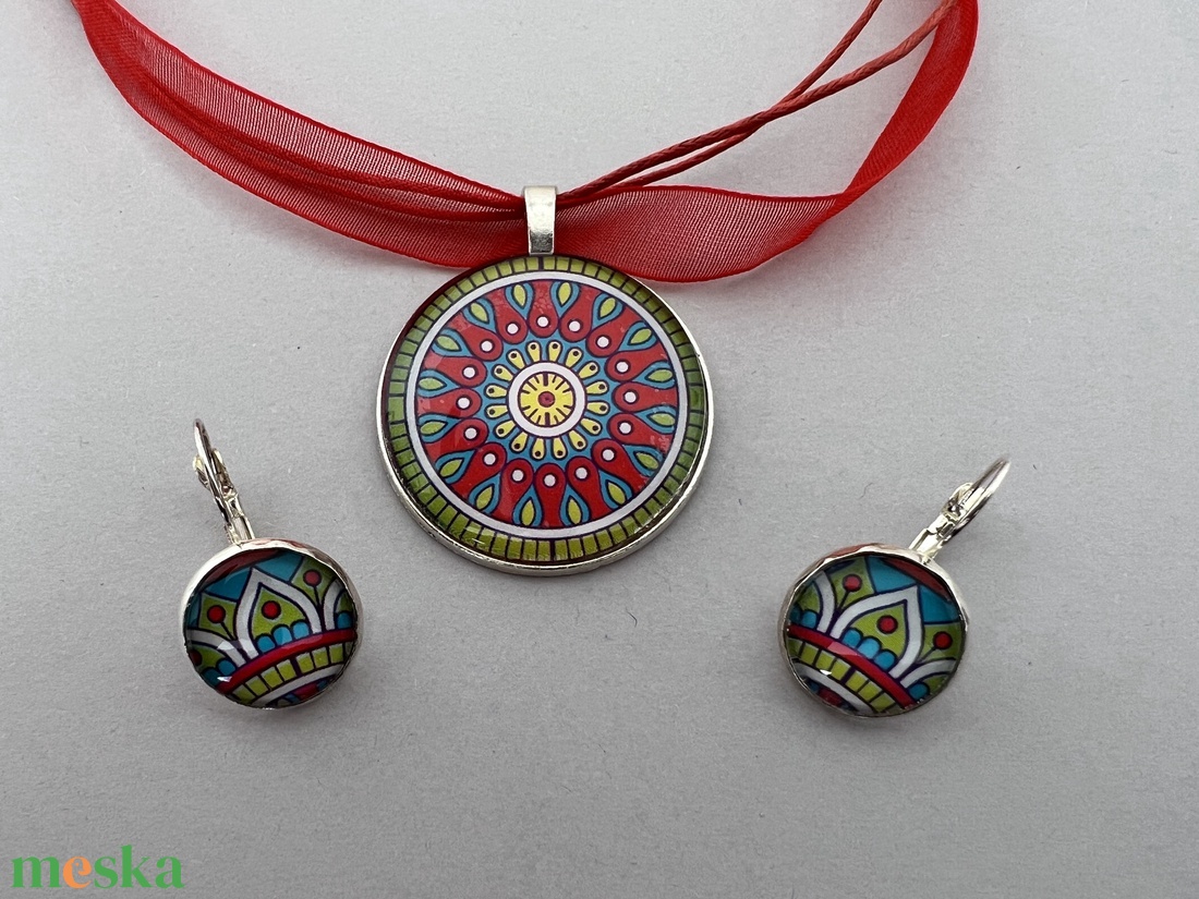 Inka mandala No.10 francia kapcsos fülbevaló - ékszer - fülbevaló - lógó fülbevaló - Meska.hu Inka mandala No.10 francia kapcsos fülbevaló - ékszer - fülbevaló - lógó fülbevaló - Meska.hu