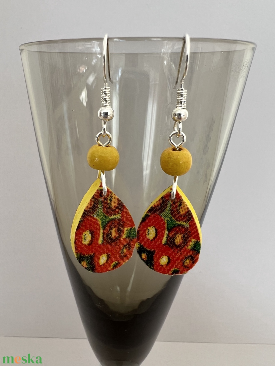 Klimt minicsepp fülbevaló - ékszer - fülbevaló - lógó csepp fülbevaló - Meska.hu Klimt minicsepp fülbevaló - ékszer - fülbevaló - lógó csepp fülbevaló - Meska.hu