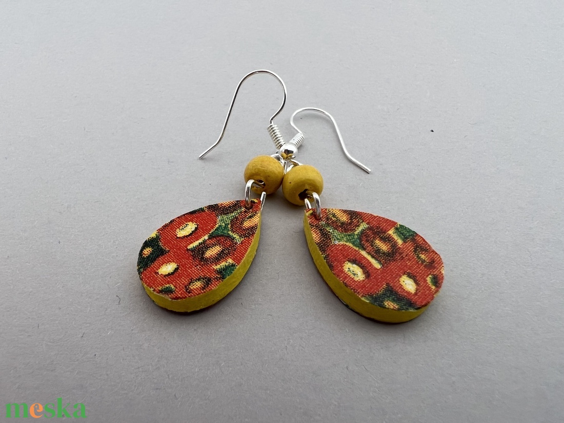 Klimt minicsepp fülbevaló - ékszer - fülbevaló - lógó csepp fülbevaló - Meska.hu Klimt minicsepp fülbevaló - ékszer - fülbevaló - lógó csepp fülbevaló - Meska.hu