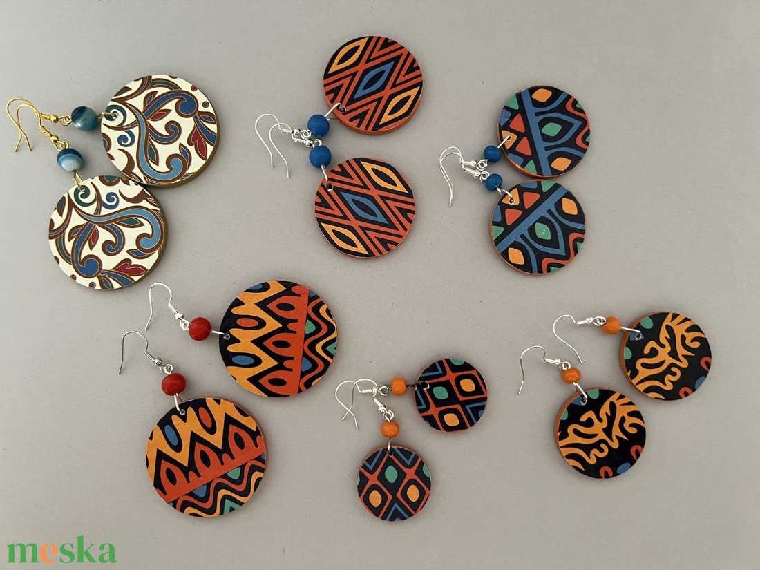 Hihetetlen India No.3 fülbevaló - ékszer - fülbevaló - lógós kerek fülbevaló - Meska.hu