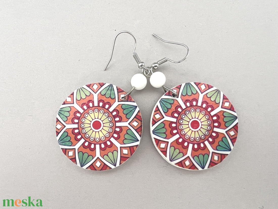 Inka mandala No.5 fülbevaló - - Meska.hu Inka mandala No.5 fülbevaló - - Meska.hu