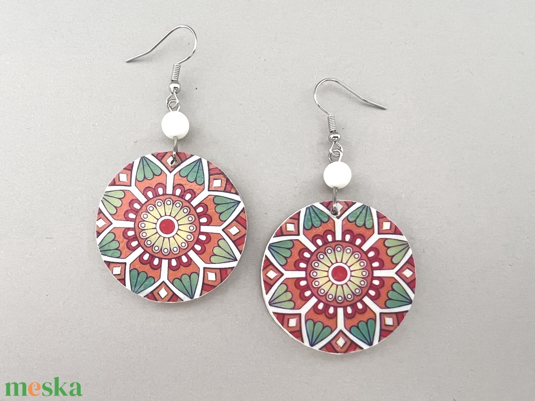 Inka mandala No.5 fülbevaló - - Meska.hu Inka mandala No.5 fülbevaló - - Meska.hu