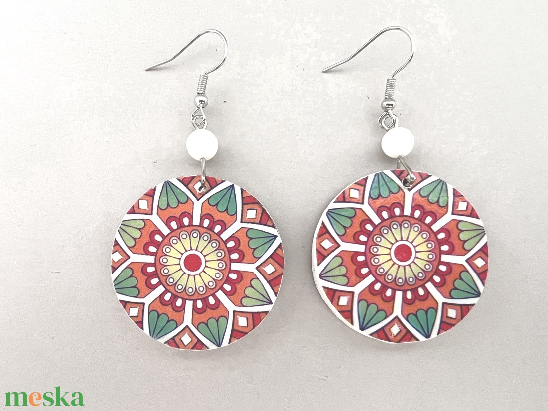 Inka mandala No.5 fülbevaló - - Meska.hu Inka mandala No.5 fülbevaló - - Meska.hu
