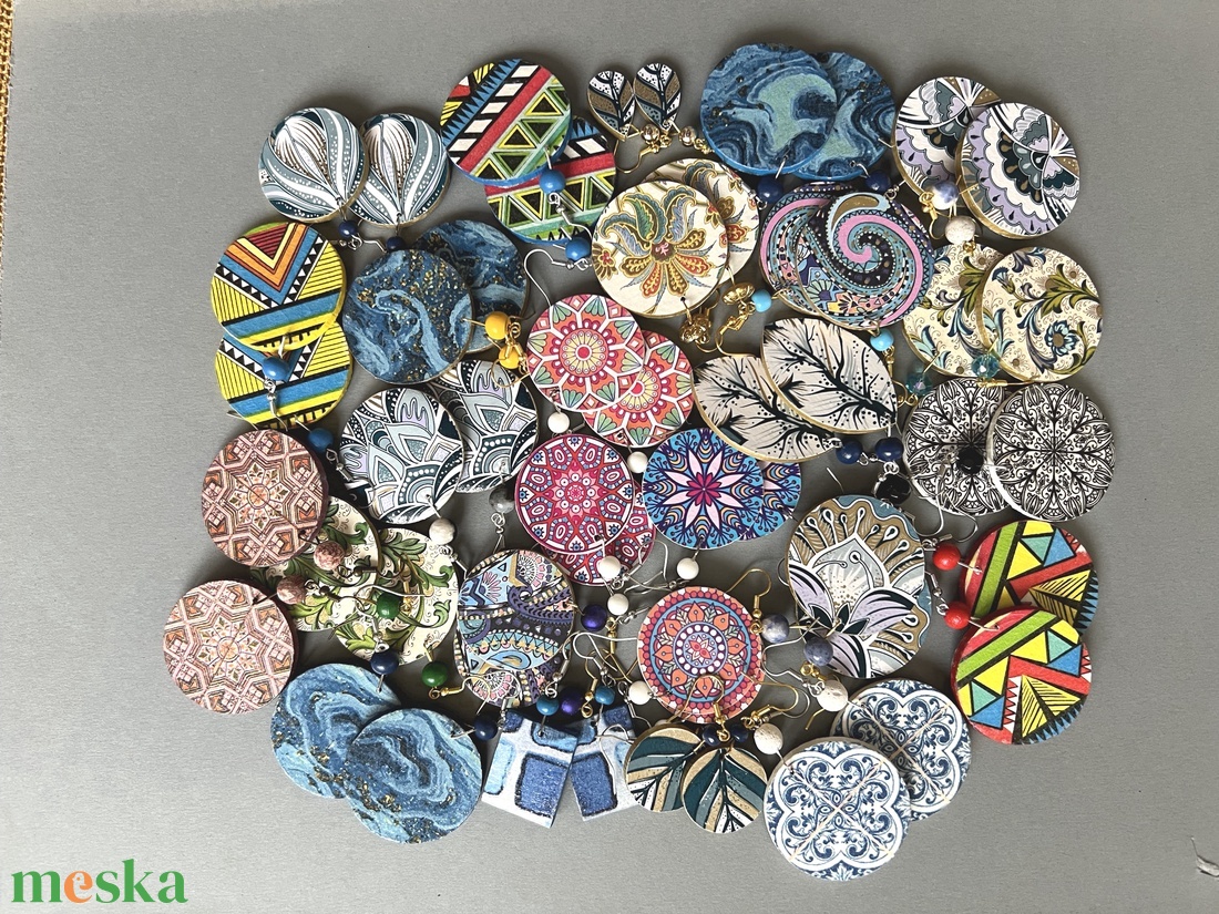 Jegeság No.1 fülbevaló - ékszer - fülbevaló - lógó fülbevaló - Meska.hu