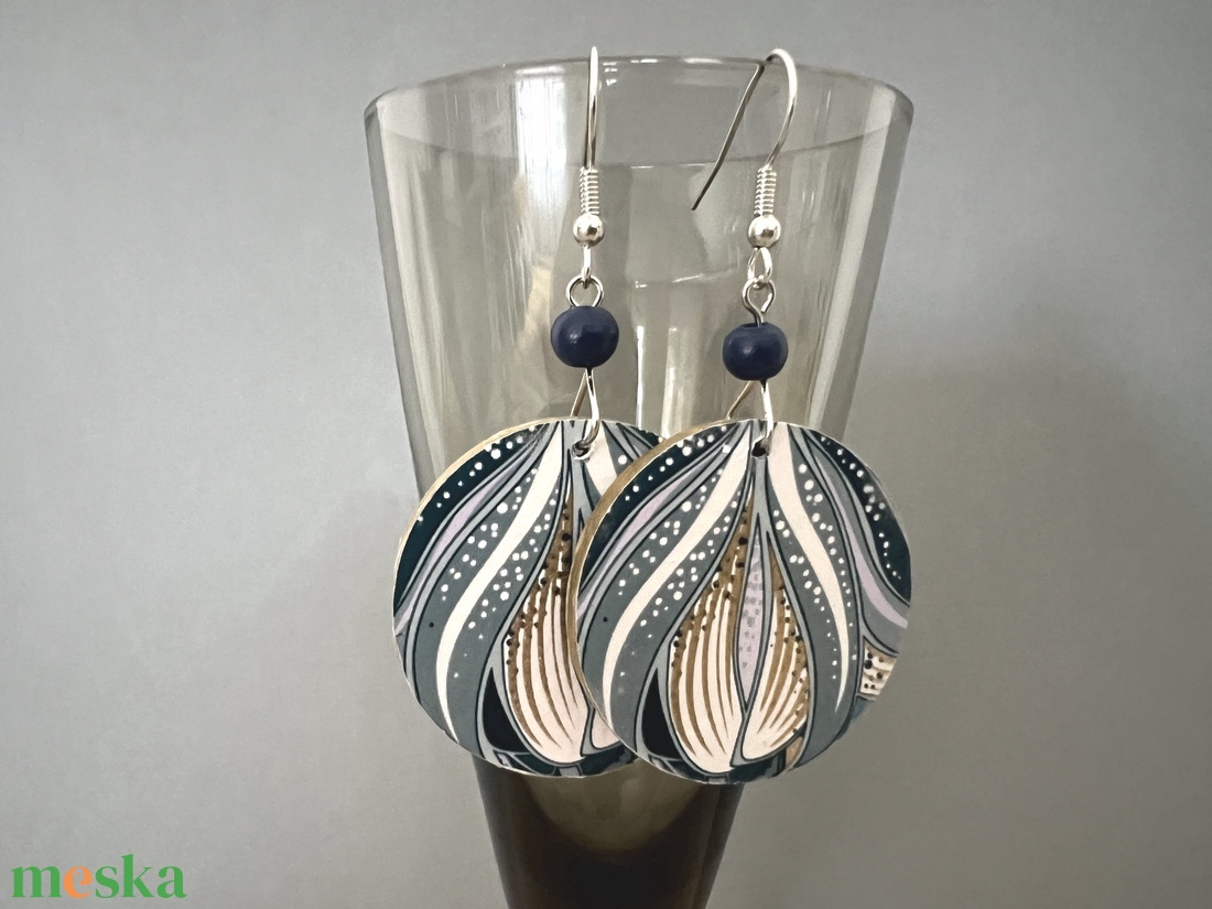 Jeges hagymakupola No.1 fülbevaló - ékszer - fülbevaló - lógós kerek fülbevaló - Meska.hu