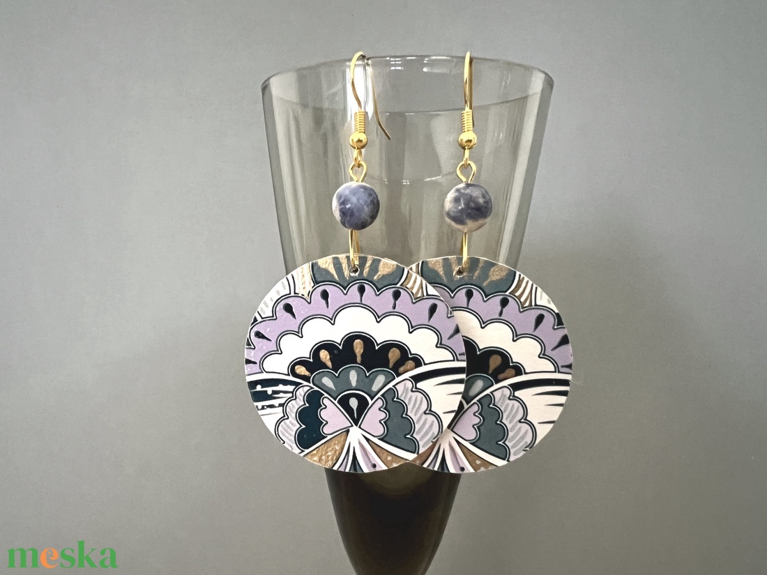 Jégvirág No.2 fülbevaló - ékszer - fülbevaló - lógós kerek fülbevaló - Meska.hu