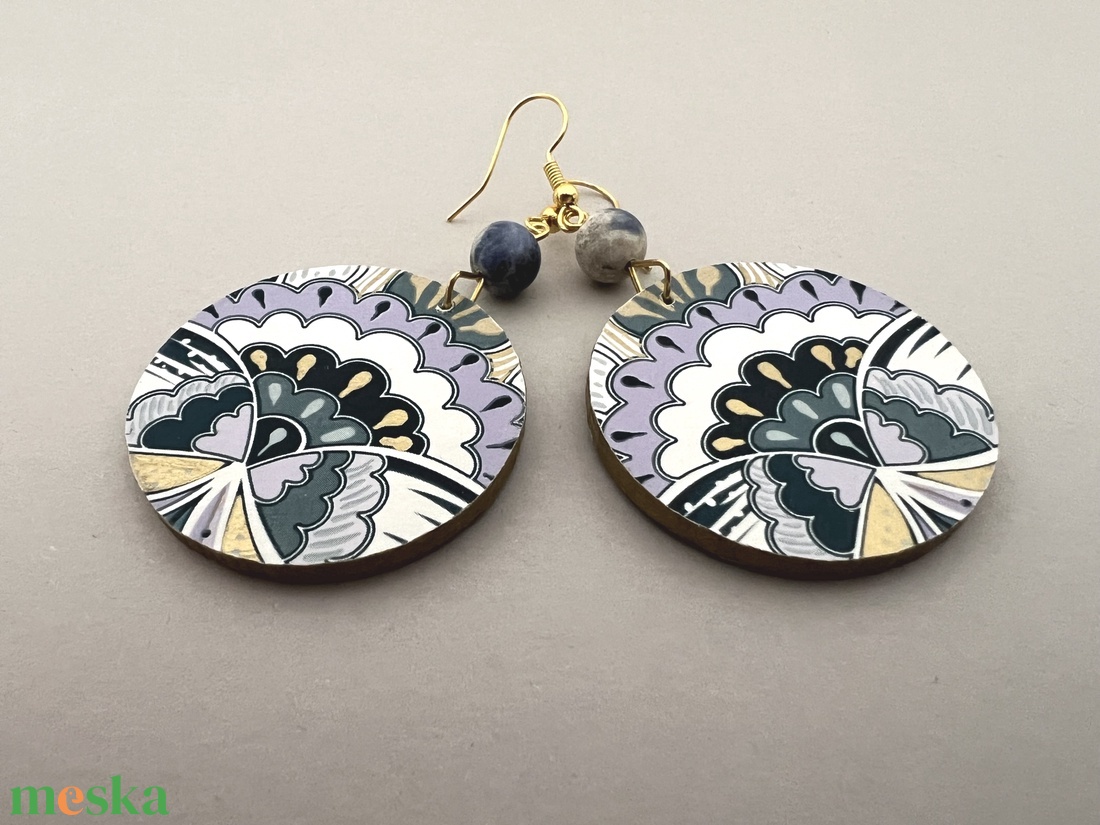 Jégvirág No.2 fülbevaló - ékszer - fülbevaló - lógós kerek fülbevaló - Meska.hu