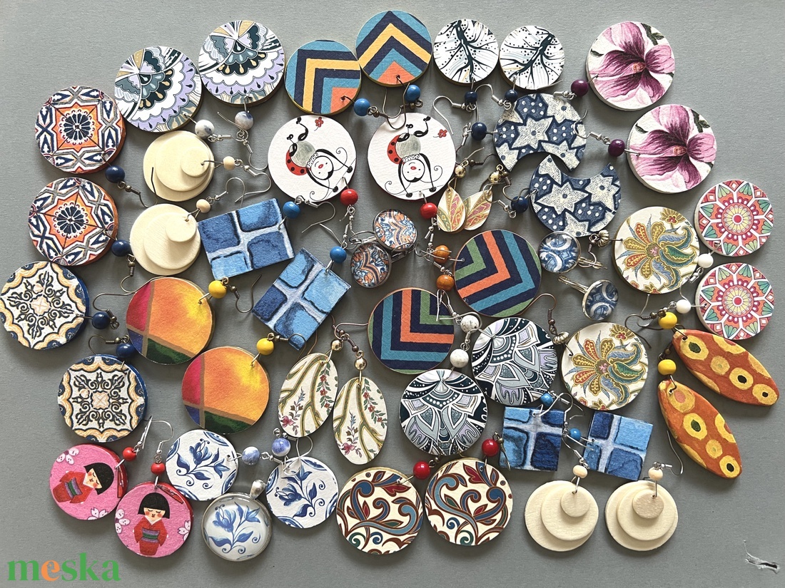 Jégvirág No.2 fülbevaló - ékszer - fülbevaló - lógós kerek fülbevaló - Meska.hu