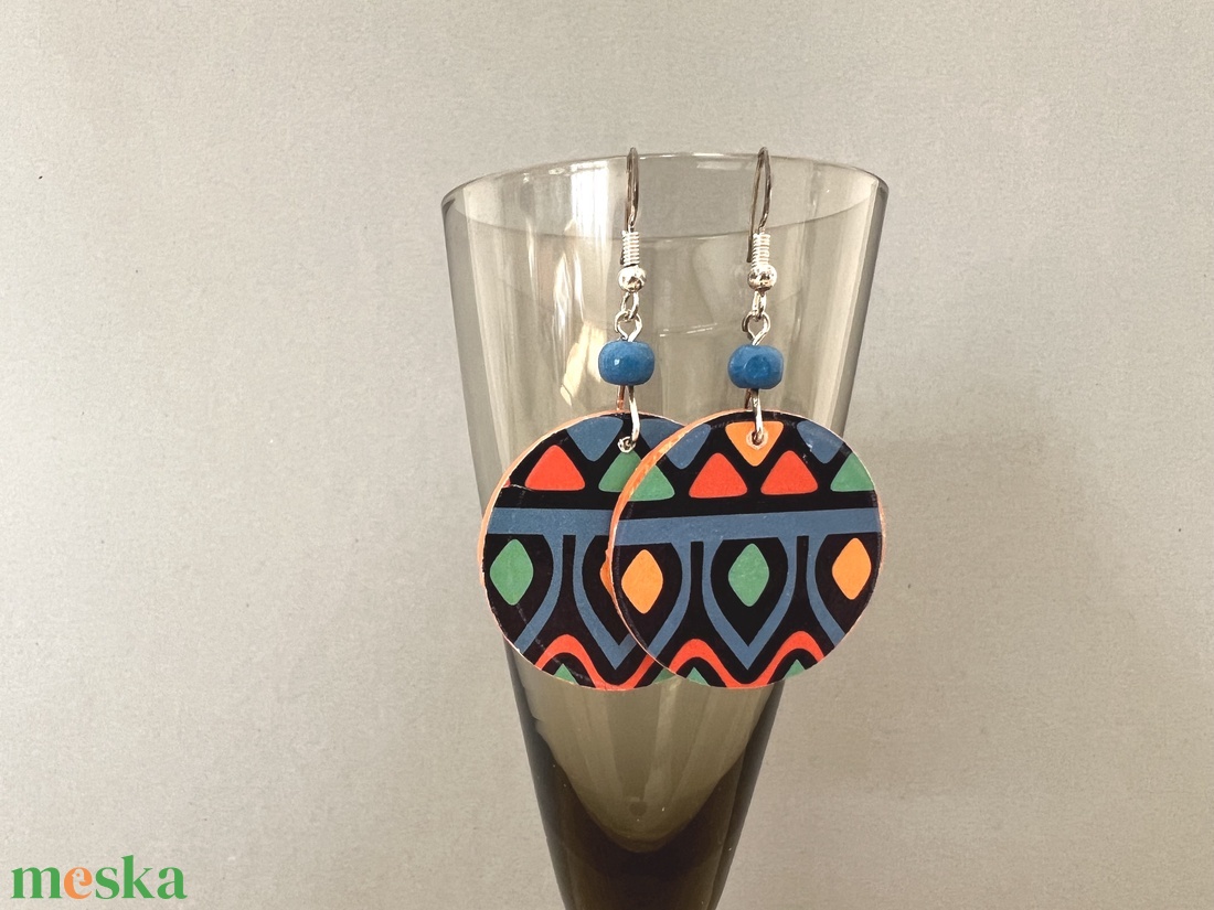 Hihetetlen India No.3 fülbevaló - ékszer - fülbevaló - lógós kerek fülbevaló - Meska.hu