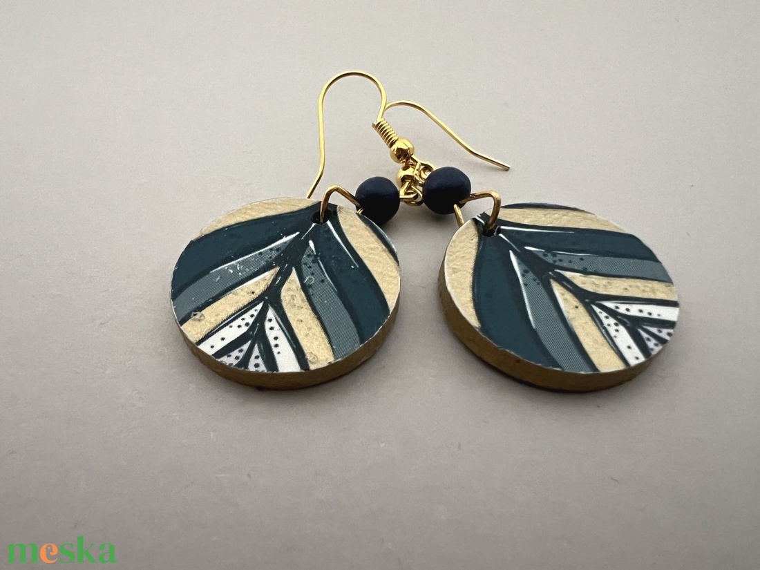 Sátrak köre fülbevaló - ékszer - fülbevaló - lógós kerek fülbevaló - Meska.hu