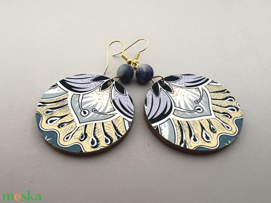 Jégmező No.1 fülbevaló - ékszer - fülbevaló - lógós kerek fülbevaló - Meska.hu