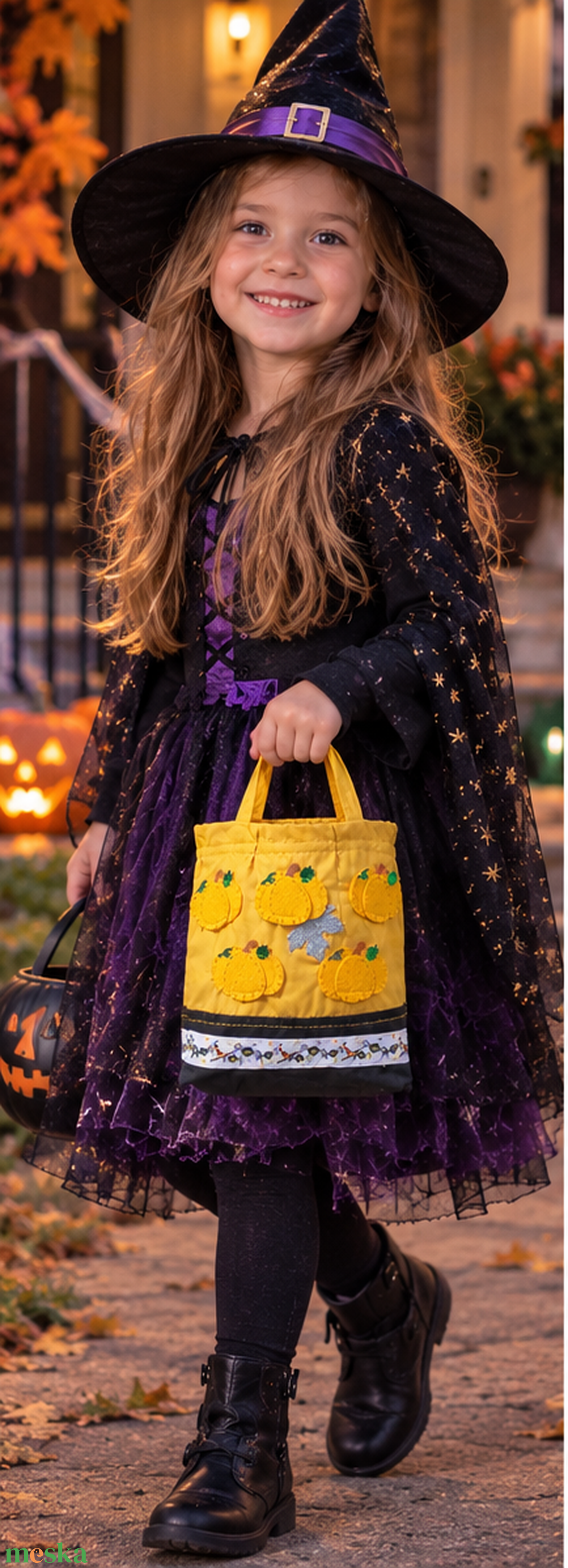 Cukorkagyűjtő Halloweeni kosár  - otthon & életmód - dekoráció - halloween - halloweeni jelmez és kiegészítők - Meska.hu