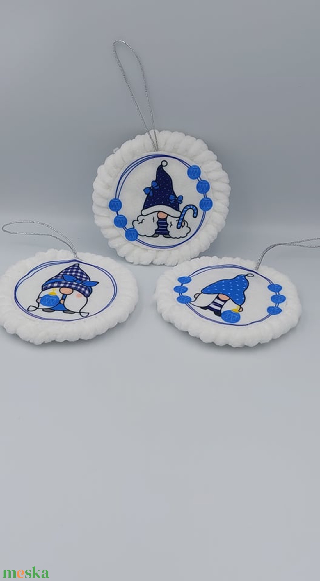 Karácsonyi díszek 3 db - karácsony - karácsonyi lakásdekoráció - karácsonyfadíszek - Meska.hu