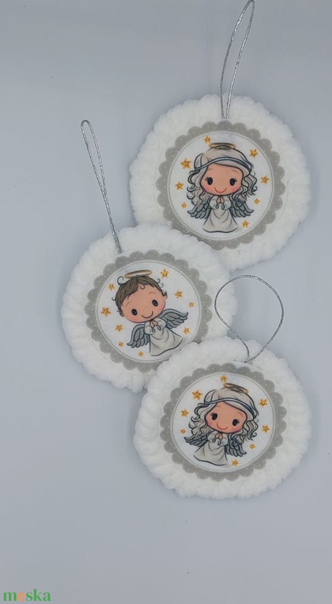 Karácsonyi díszek 3 db - karácsony - karácsonyi lakásdekoráció - karácsonyfadíszek - Meska.hu