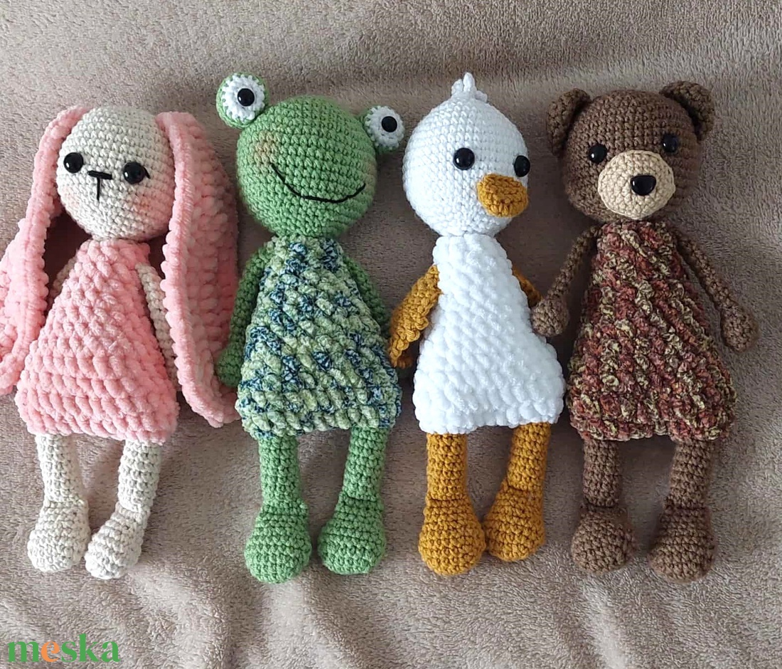 Maci, horgolt figura 22 cm - játék & sport - plüssállat & játékfigura - maci - Meska.hu