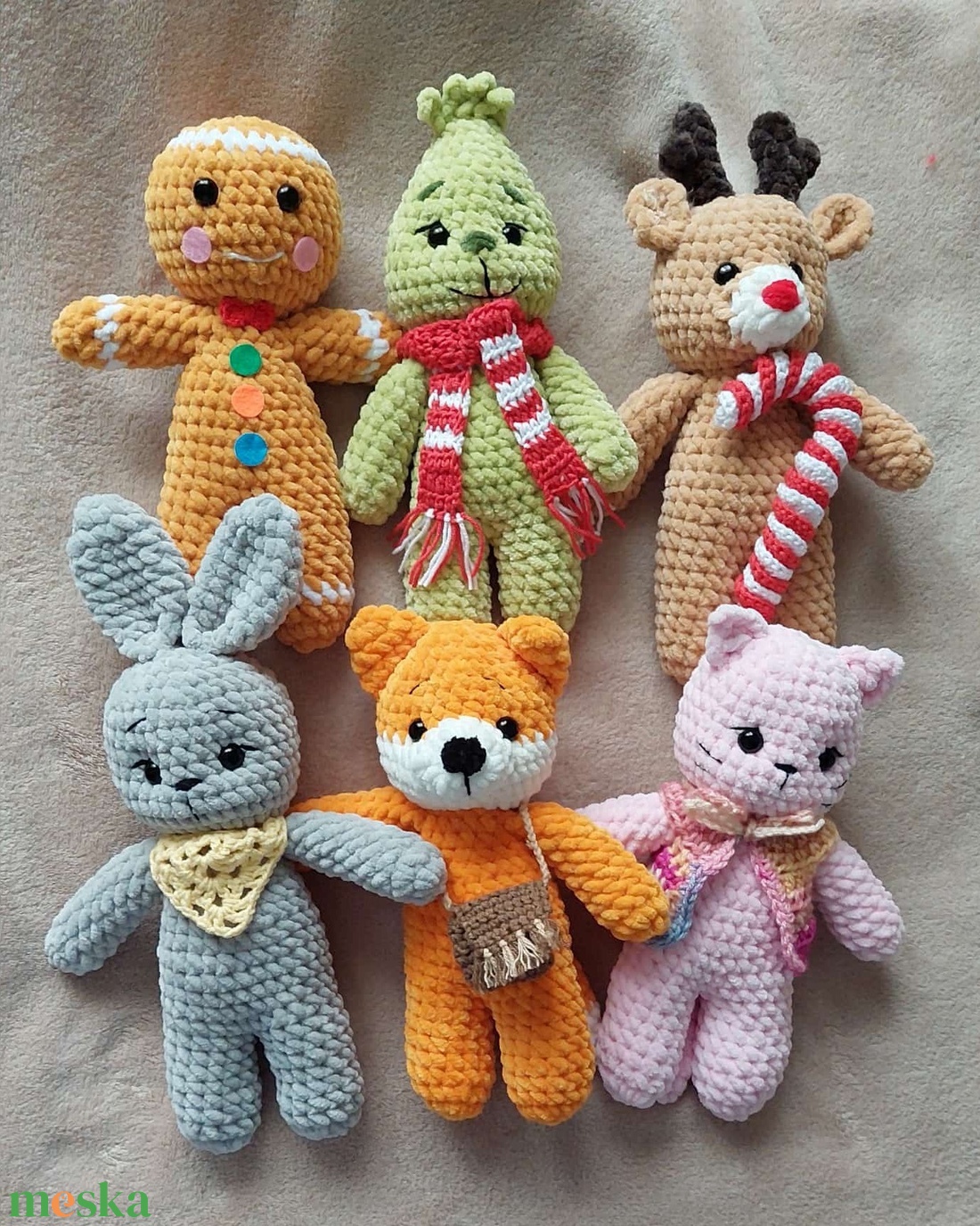 3 figura - mintaleírás PDF formátumban - diy (csináld magad) - szabásminta, útmutató - horgolási minta - Meska.hu