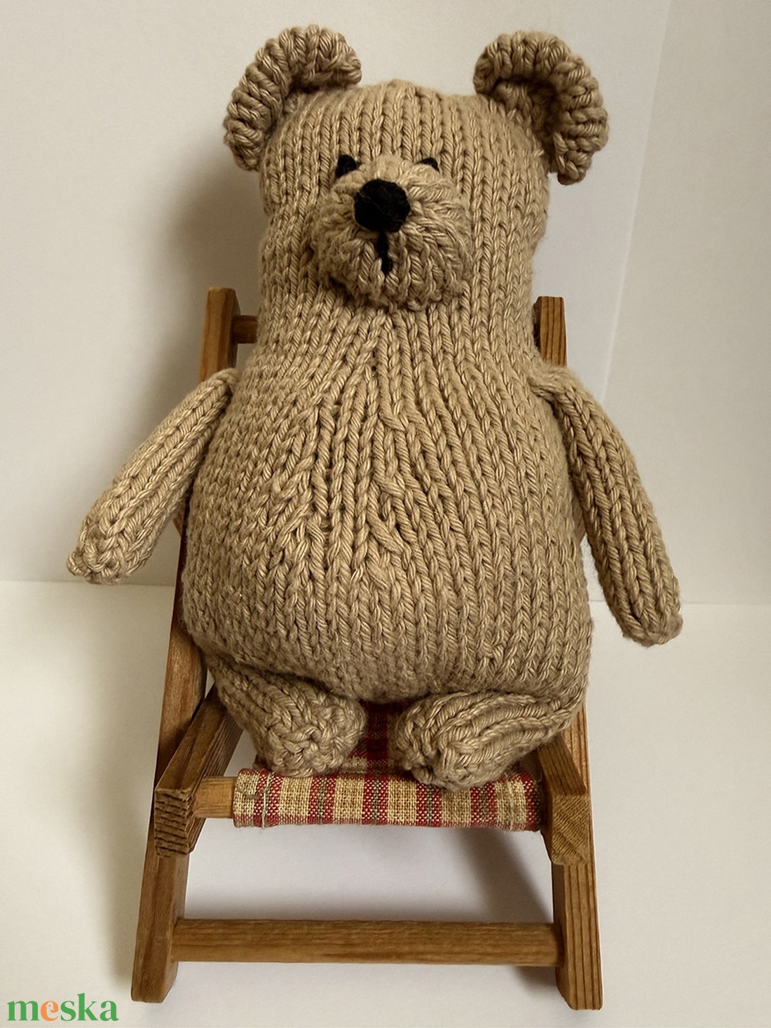 Kötött teddy maci - játék & sport - plüssállat & játékfigura - maci - Meska.hu