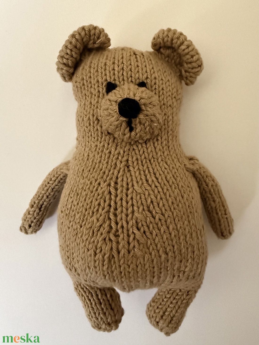 Kötött teddy maci - játék & sport - plüssállat & játékfigura - maci - Meska.hu