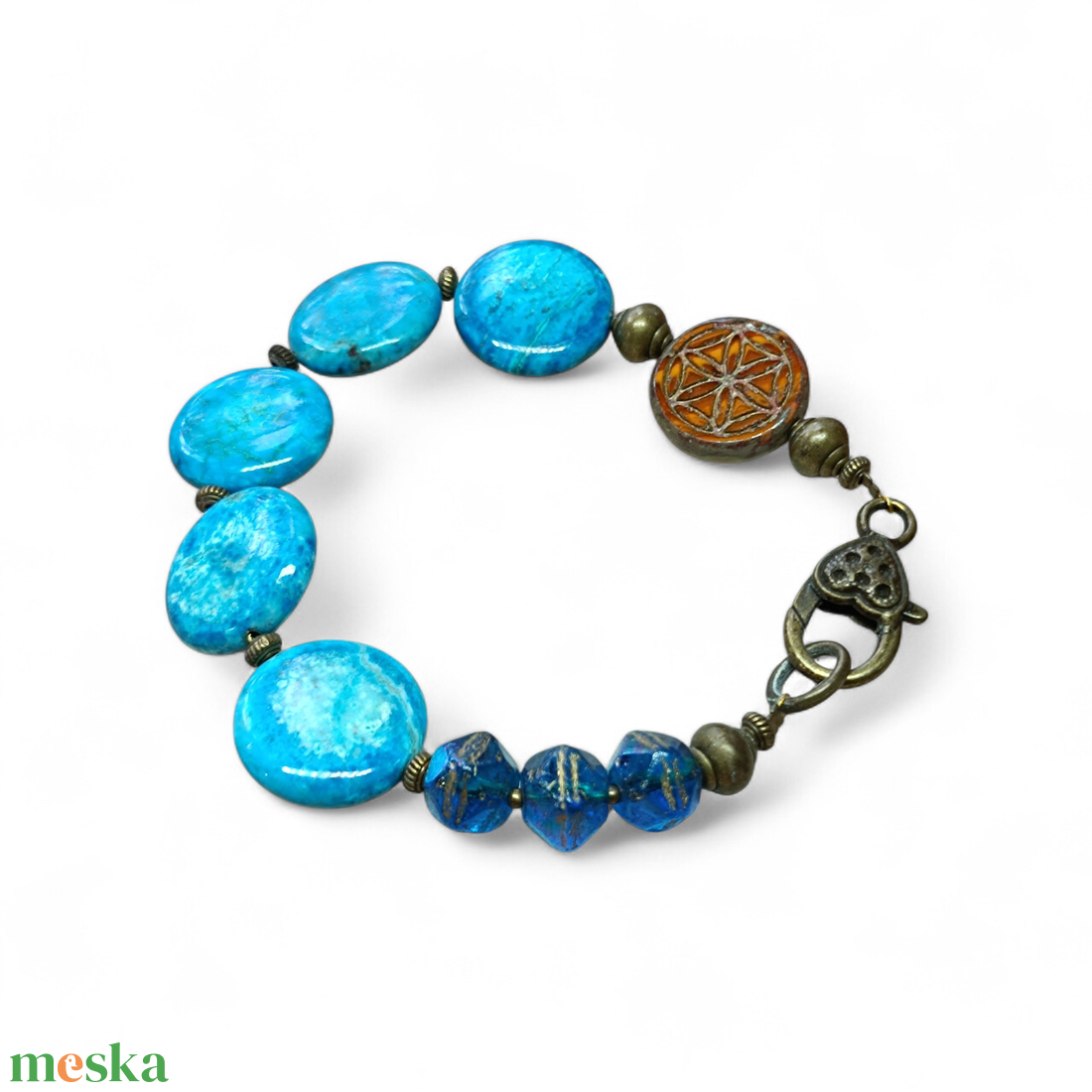 Egyedi extravagáns karkötő  - ékszer - karkötő - gyöngyös karkötő - Meska.hu