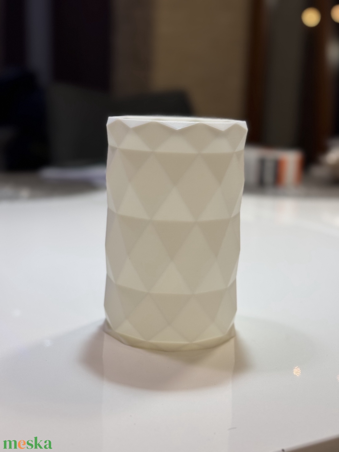 Geometrikus ceruza-, smink- és tárolótartó - otthon & életmód - tárolás & rendszerezés - íróasztali tároló - Meska.hu