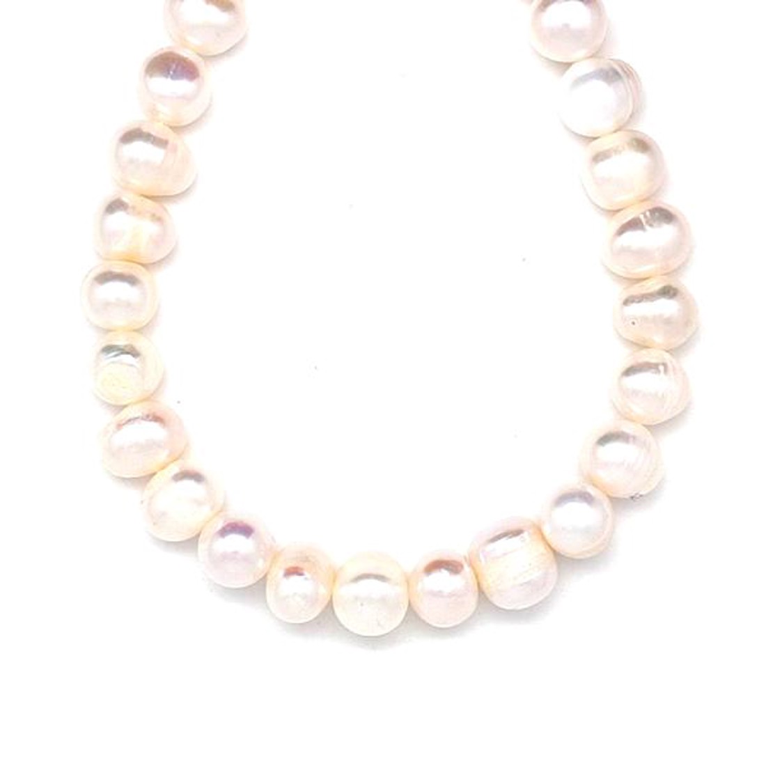 Édesvizi tenyésztett gyöngy golyó 9-10mm ékszerkészítő alapanyag (füzér) - kellékek & szerszámok - ásvány alapanyag - ásványfüzér - Meska.hu