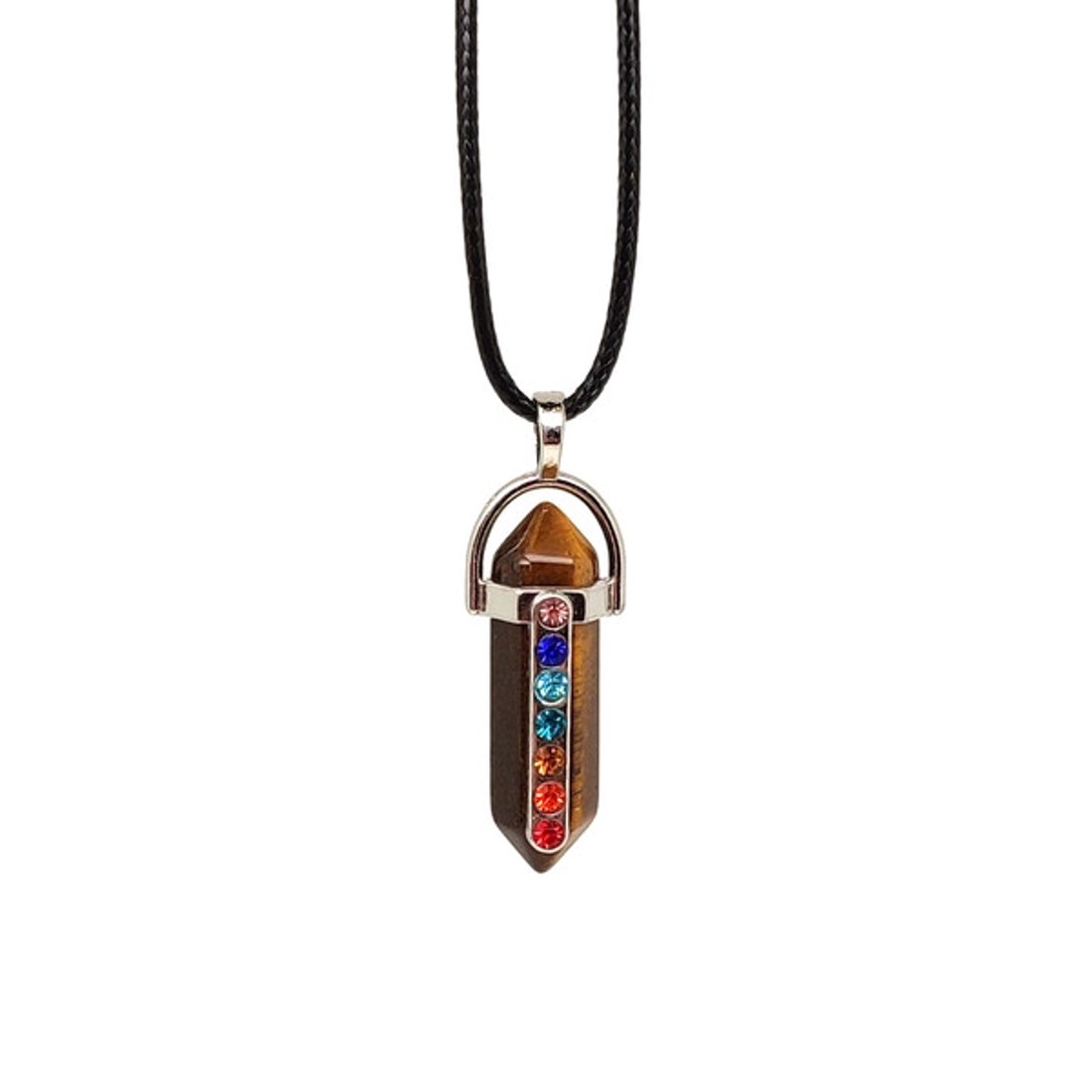 Fókusz tigrisszem Vogel csakra medál nyaklánccal 3cm -  - Meska.hu