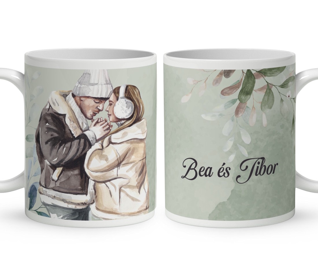 Névvel kérhető - Gyengéd szerelem mintás bögre - otthon & életmód - konyhafelszerelés, tálalás - tálalás - bögre & csésze - Meska.hu