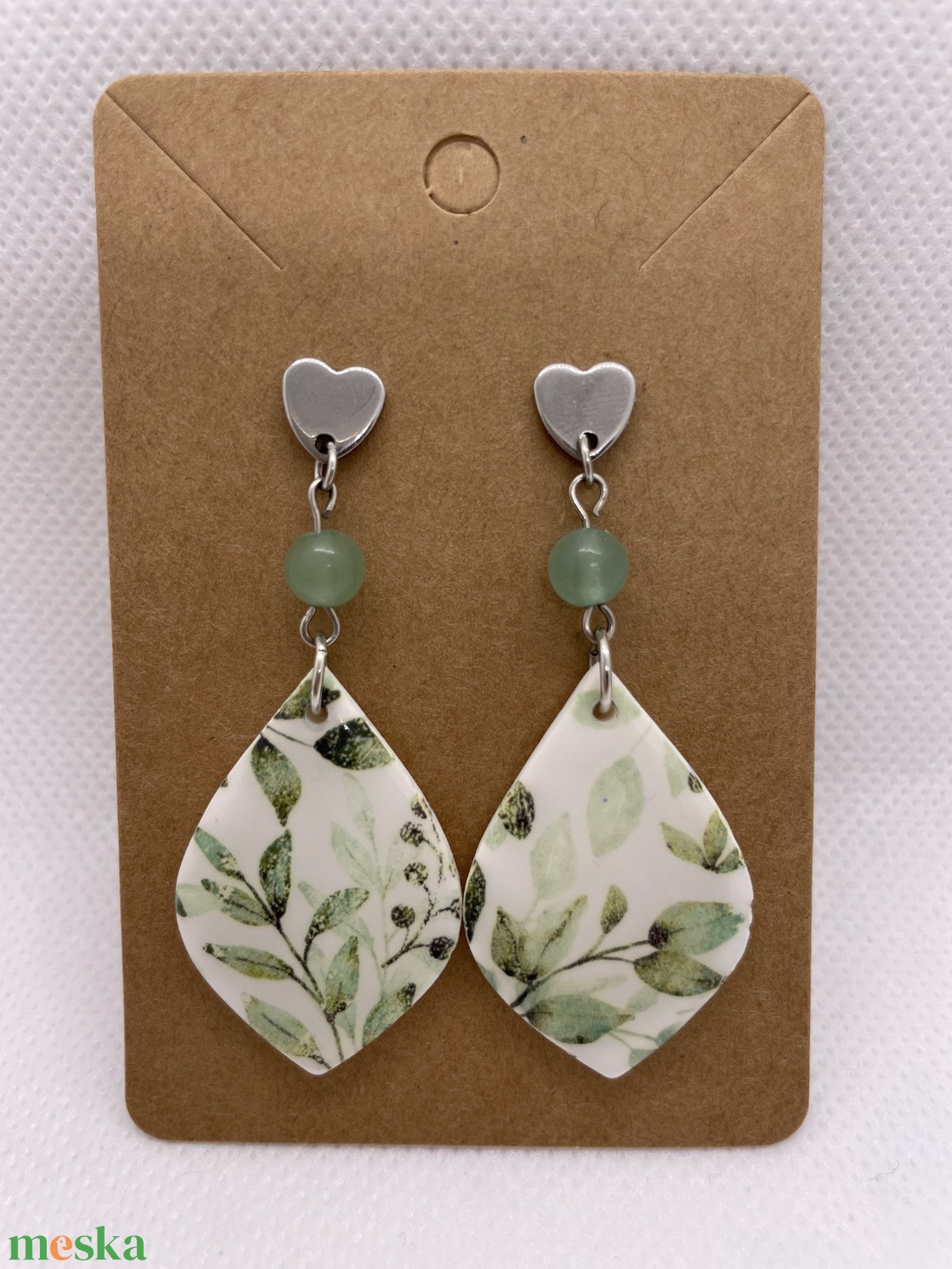 Levél eső - ékszer - fülbevaló - lógó fülbevaló - Meska.hu