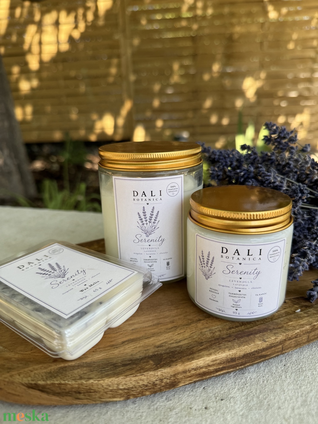 Dali Botanica � Serenity levendulás repceviasz gyertya - otthon & életmód - gyertya, illat, aroma - gyertya - Meska.hu