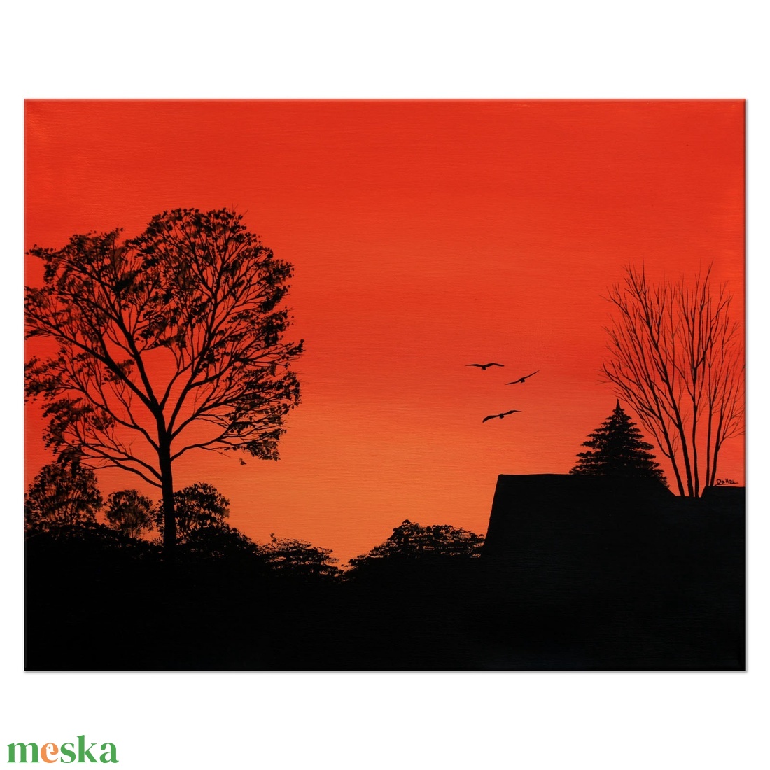 A narancs égbolt akril festmény 40 x 50 cm vászon - művészet - festmény - akril - Meska.hu A narancs égbolt akril festmény 40 x 50 cm vászon - művészet - festmény - akril - Meska.hu