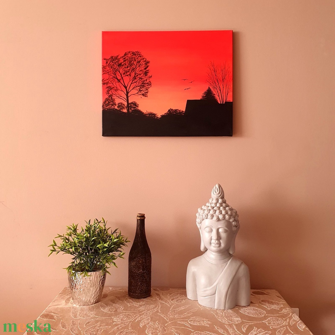 A narancs égbolt akril festmény 40 x 50 cm vászon - művészet - festmény - akril - Meska.hu A narancs égbolt akril festmény 40 x 50 cm vászon - művészet - festmény - akril - Meska.hu