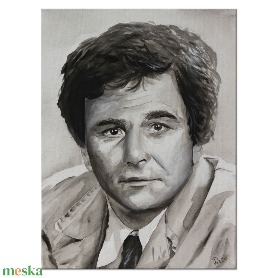 Columbo akril festmény 40 x 30 cm vászon - művészet - festmény - akril - Meska.hu Columbo akril festmény 40 x 30 cm vászon - művészet - festmény - akril - Meska.hu