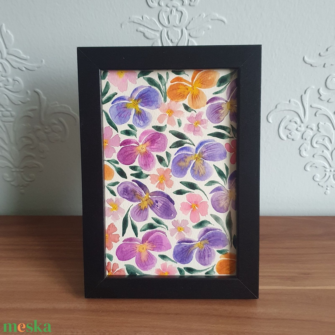 Akvarell festvény keretben 12 x 17 cm - művészet - festmény - akvarell - Meska.hu Akvarell festvény keretben 12 x 17 cm - művészet - festmény - akvarell - Meska.hu
