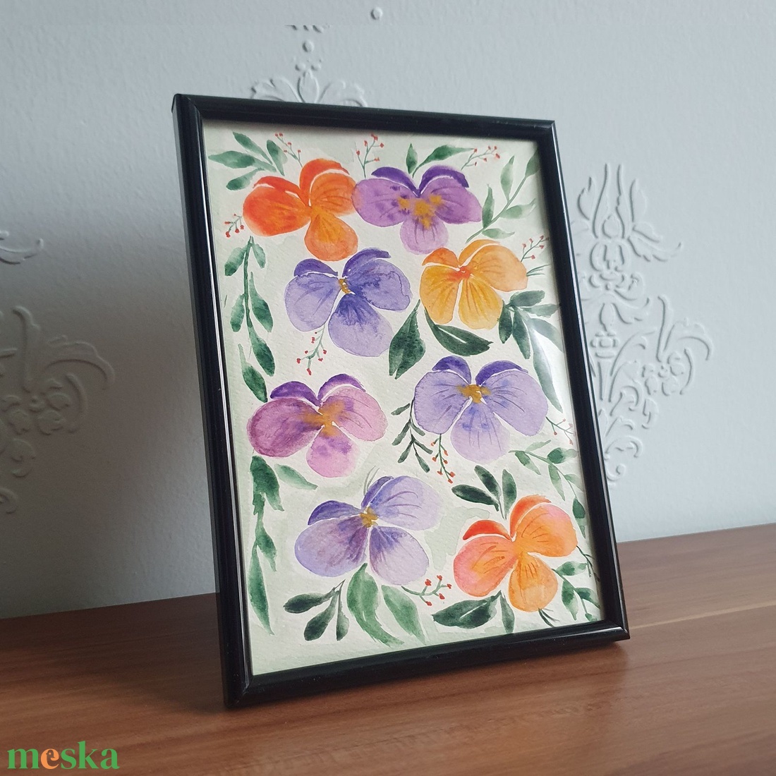 Akvarell festvény keretben 13 x 18 cm - művészet - festmény - akvarell - Meska.hu Akvarell festvény keretben 13 x 18 cm - művészet - festmény - akvarell - Meska.hu
