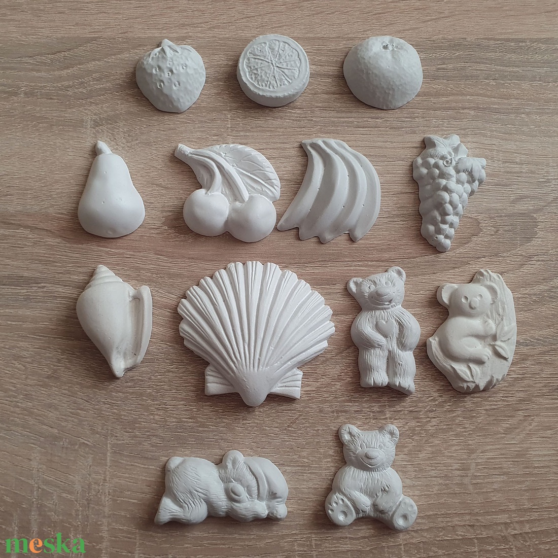 Festhető gipsz figura csomag (gyümölcsök, kagylók, macik) - diy (csináld magad) - egységcsomag - Meska.hu Festhető gipsz figura csomag (gyümölcsök, kagylók, macik) - diy (csináld magad) - egységcsomag - Meska.hu