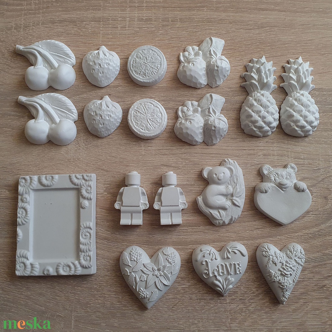 Festhető gipsz figura csomag (gyümölcsök, képkeret, LEGO figurák, macik, szívecskék) - diy (csináld magad) - egységcsomag - Meska.hu Festhető gipsz figura csomag (gyümölcsök, képkeret, LEGO figurák, macik, szívecskék) - diy (csináld magad) - egységcsomag - Meska.hu