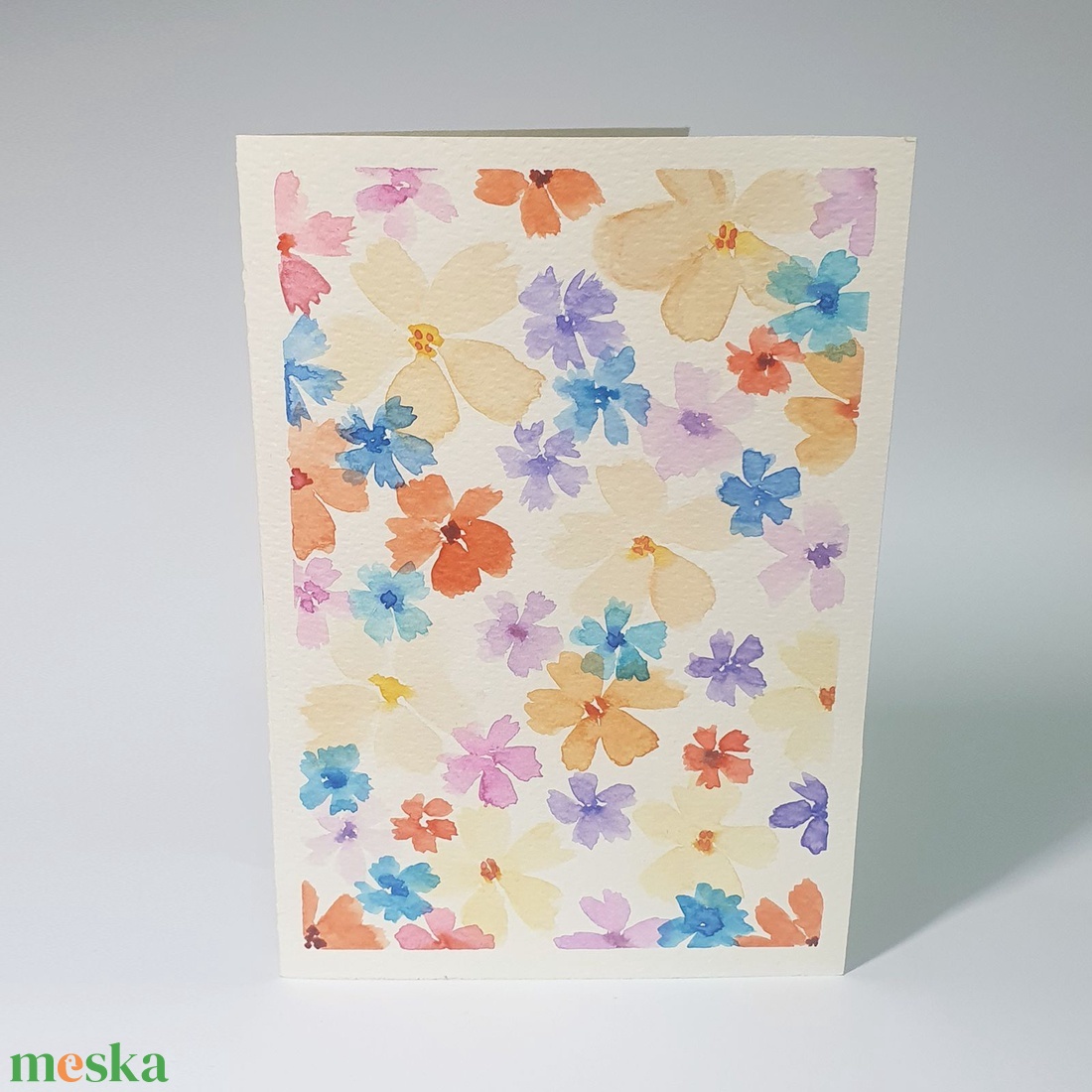 Színes virágos akvarell képeslap 10 x 15 cm - otthon & életmód - papír, írószer - ajándékozás kellékei - képeslap, üdvözlőlap - Meska.hu Színes virágos akvarell képeslap 10 x 15 cm - otthon & életmód - papír, írószer - ajándékozás kellékei - képeslap, üdvözlőlap - Meska.hu