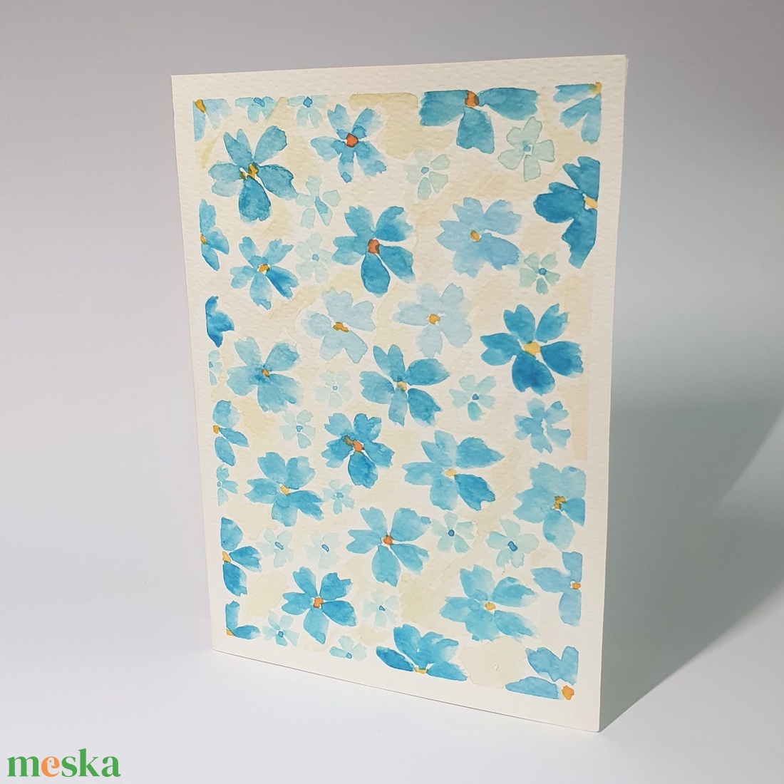 Kék virágos akvarell képeslap 10 x 15 cm - otthon & életmód - papír, írószer - ajándékozás kellékei - képeslap, üdvözlőlap - Meska.hu Kék virágos akvarell képeslap 10 x 15 cm - otthon & életmód - papír, írószer - ajándékozás kellékei - képeslap, üdvözlőlap - Meska.hu