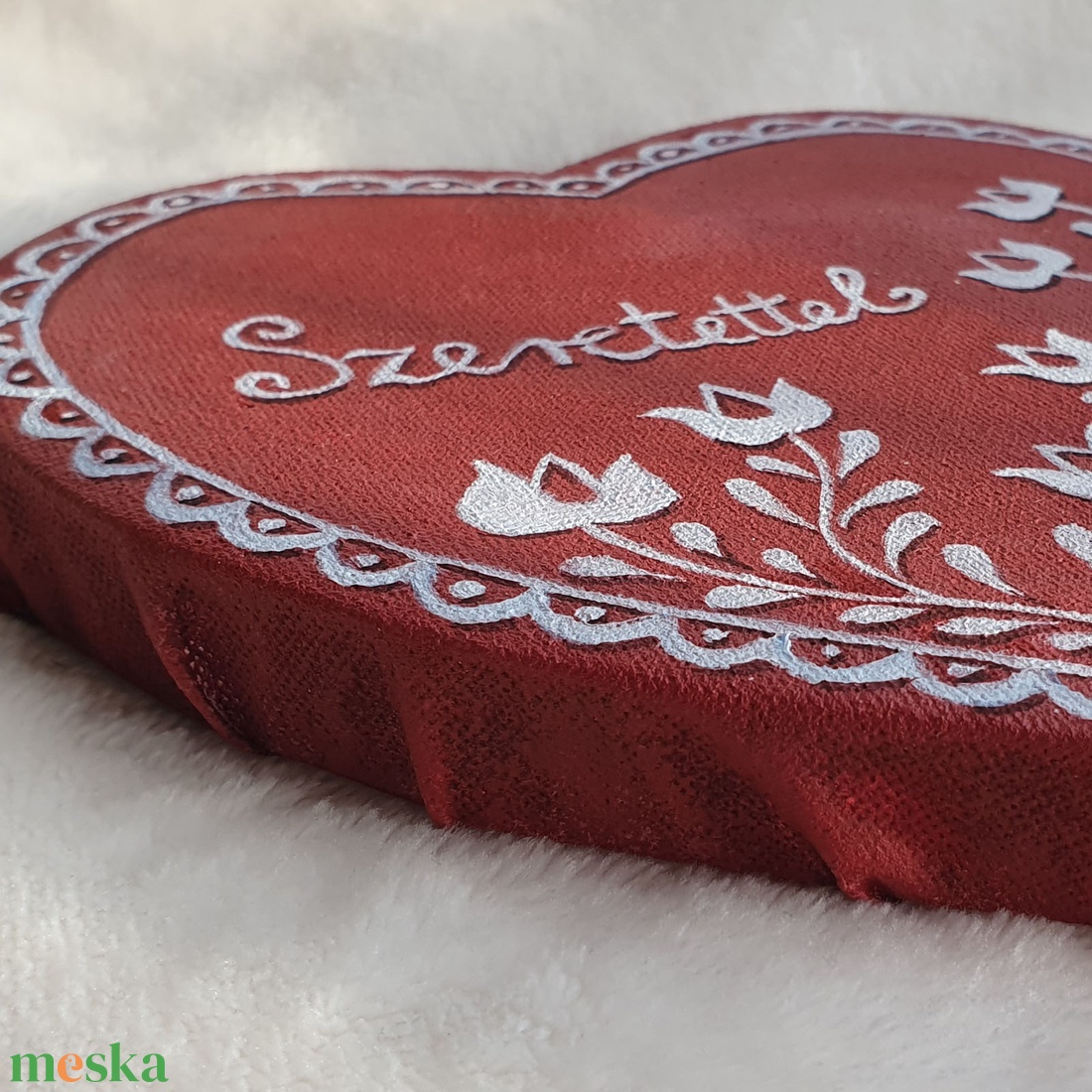 Mézeskalács szív akril festmény 15 x 15 cm vászon - művészet - festmény - akril - Meska.hu Mézeskalács szív akril festmény 15 x 15 cm vászon - művészet - festmény - akril - Meska.hu