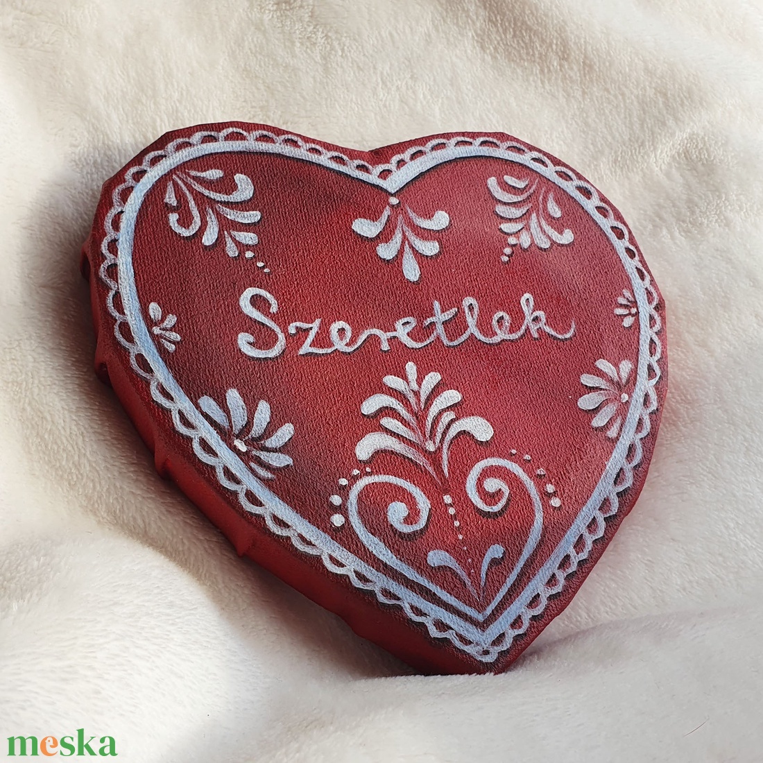 Mézeskalács szív akril festmény 15 x 15 cm vászon - művészet - festmény - akril - Meska.hu Mézeskalács szív akril festmény 15 x 15 cm vászon - művészet - festmény - akril - Meska.hu