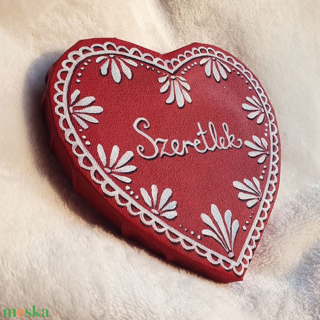 Mézeskalács szív akril festmény 15 x 15 cm vászon - művészet - festmény - akril - Meska.hu Mézeskalács szív akril festmény 15 x 15 cm vászon - művészet - festmény - akril - Meska.hu