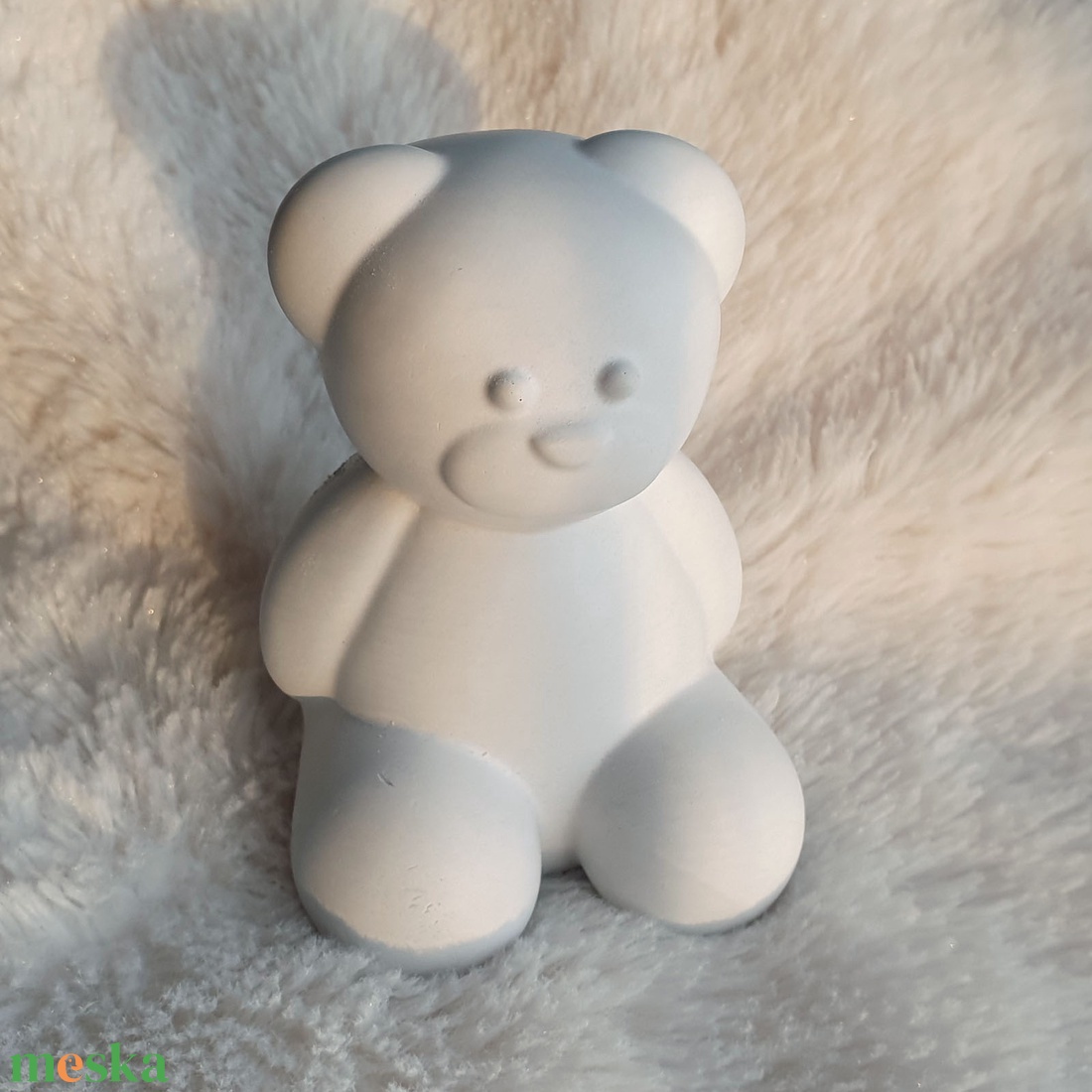 Festhető mackó gipsz figura - diy (csináld magad) - egységcsomag - Meska.hu