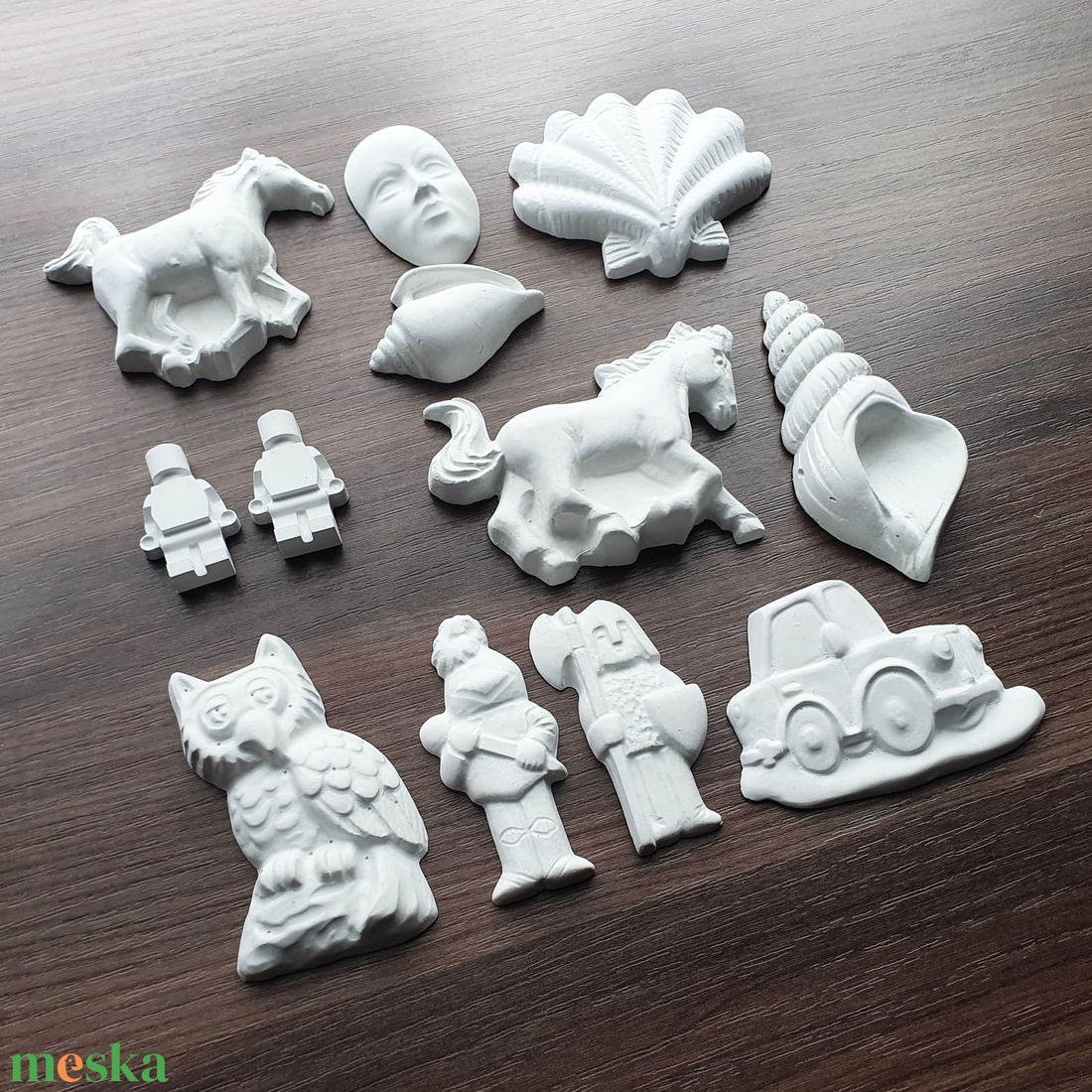 Festhető gipsz figura csomag, 12 db, kagylók, lovak, lovagok, autó, LEGO - diy (csináld magad) - egységcsomag - Meska.hu Festhető gipsz figura csomag, 12 db, kagylók, lovak, lovagok, autó, LEGO - diy (csináld magad) - egységcsomag - Meska.hu