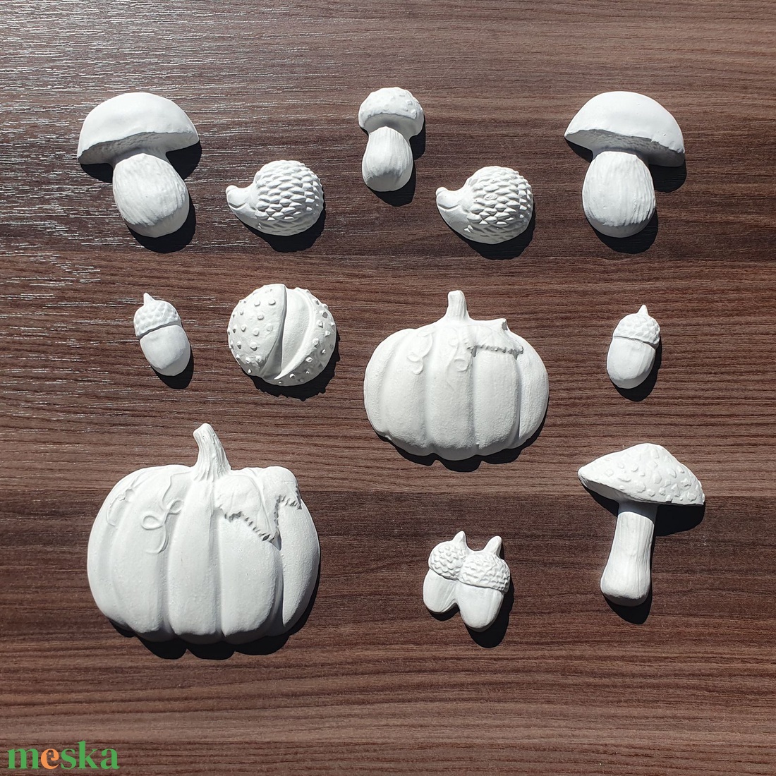 Festhető gipsz figura csomag - ősz - 13 db (gomba, makk, tök, süni, szőlő) - diy (csináld magad) - egységcsomag - Meska.hu Festhető gipsz figura csomag - ősz - 13 db (gomba, makk, tök, süni, szőlő) - diy (csináld magad) - egységcsomag - Meska.hu
