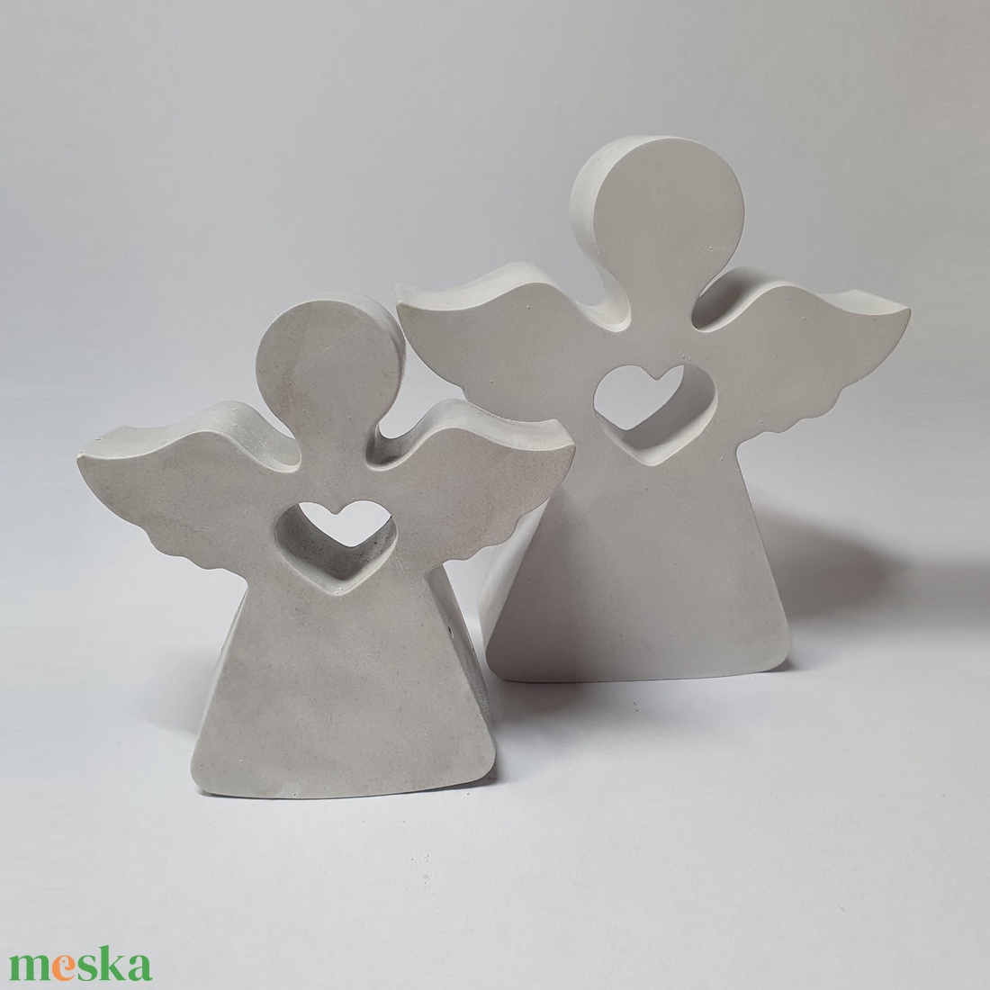 Festhető angyalkák (2 db) - karácsony - karácsonyi lakásdekoráció - ünnepi asztaldekoráció - Meska.hu