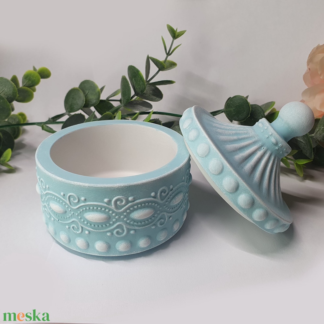 Ékszerdoboz (gipszből) - ékszer - ékszertartó - ékszerdoboz - Meska.hu